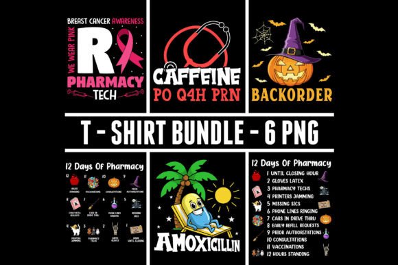Download Pharmacy Squad Typographic TShirt Bundle - Premium Bundle
