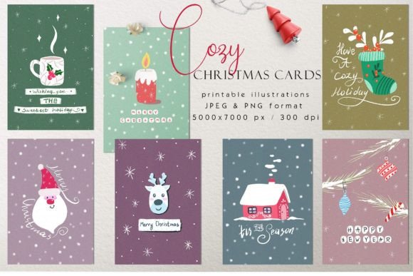 Download Christmas Card Print Templates - Print template Collection
