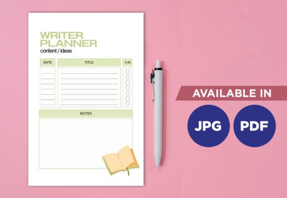 Download Writer Planner Print Templates - Print template Collection