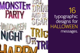Download 16 Typographic Design for Halloween - Premium Resources