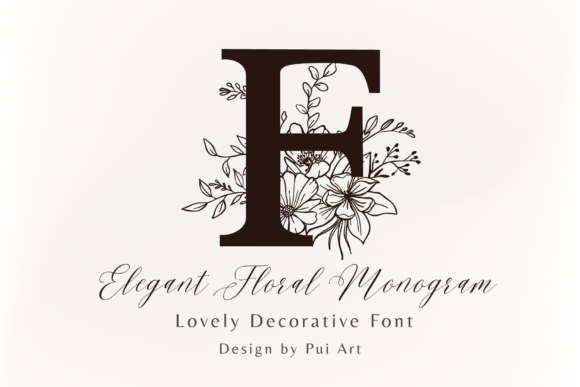Download Elegant Floral Monogram - Floral Collection